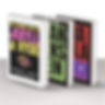 book bundle, gothic horror, classic horror books, Frankenstein, Dracula, Jekyll and hyde, minimalist cover, vibrant, hallowee