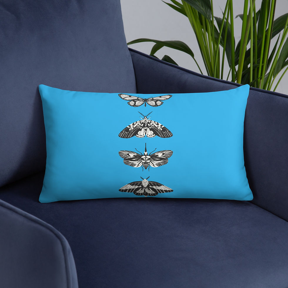 blue pillow, butterfly pillow, elegant pillow, couch pillow, blue butterfly, home decor, sleek decor, pillow case