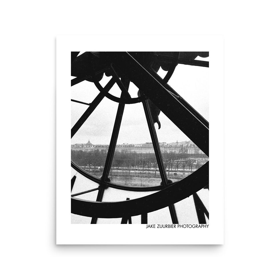 clock, Paris, Musee dorsailles, Photography, photography print, home decor, Jake Zuurbier photography, modern art print