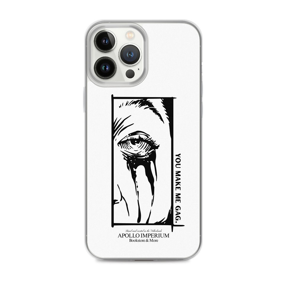 Thumbnail: you make me gag iPhone case, horny phone case, funny phone case, iPhone case, black and white, smut, book lover, iPhone 17