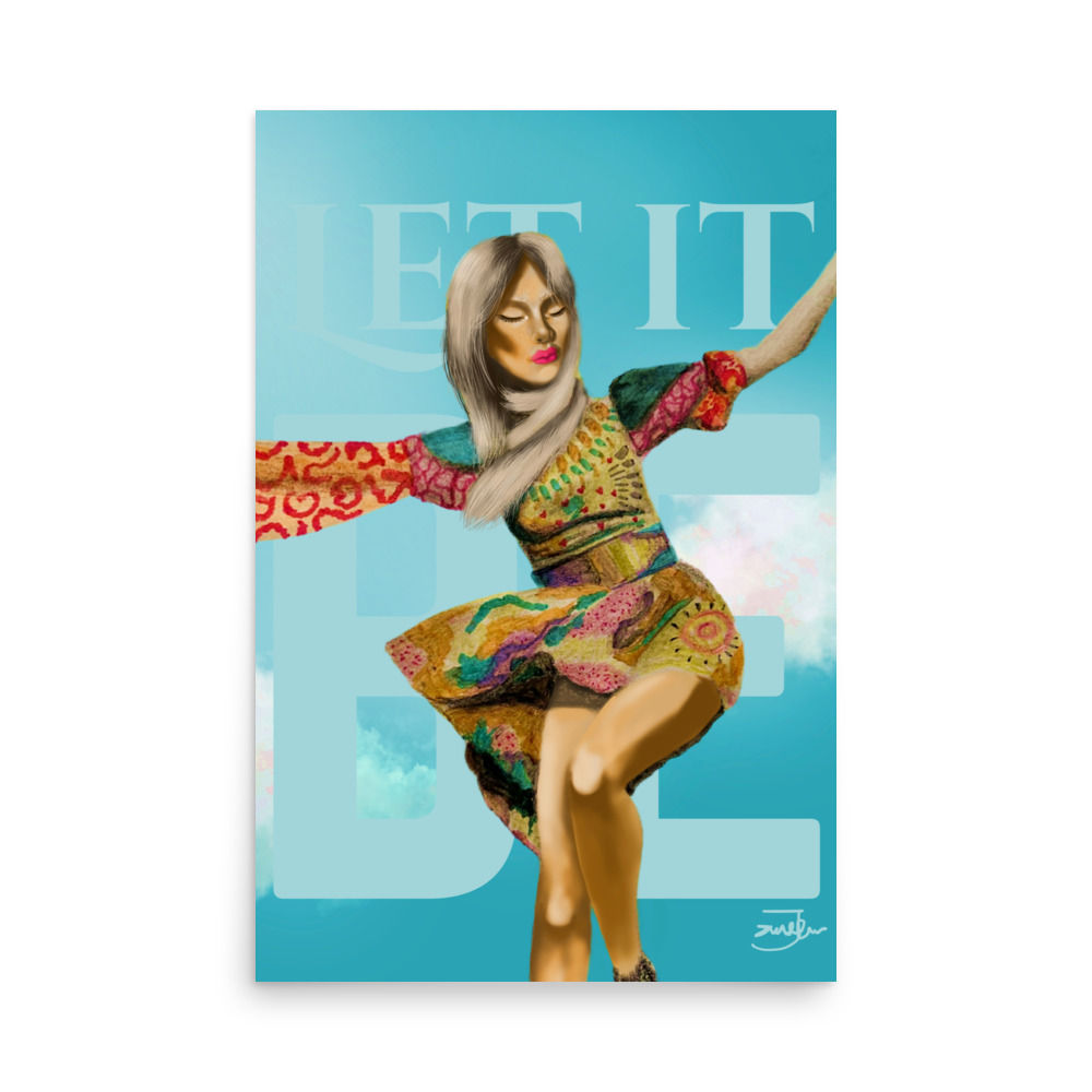 let it be, summer art, colorful, Art, art print, fine art, modern art, home decor, Jake Zuurbier art, modern art print, matte