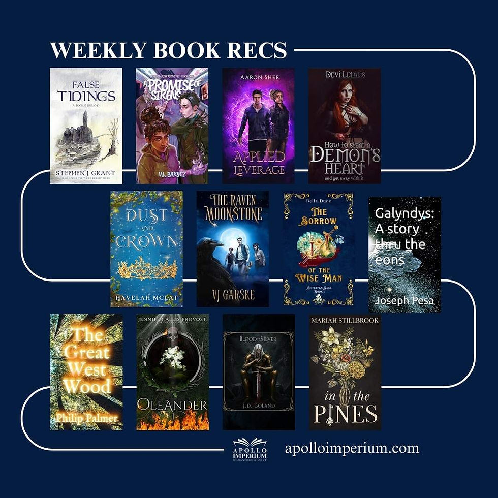 fantasy book, fantasy books, new books, book to read, to be read, indie author, indie books, indie fantasy novel, small author, urban fantasy book, book recommendations, weekly book recs, apollo imperium, demons, romantasy, fantasy retelling
