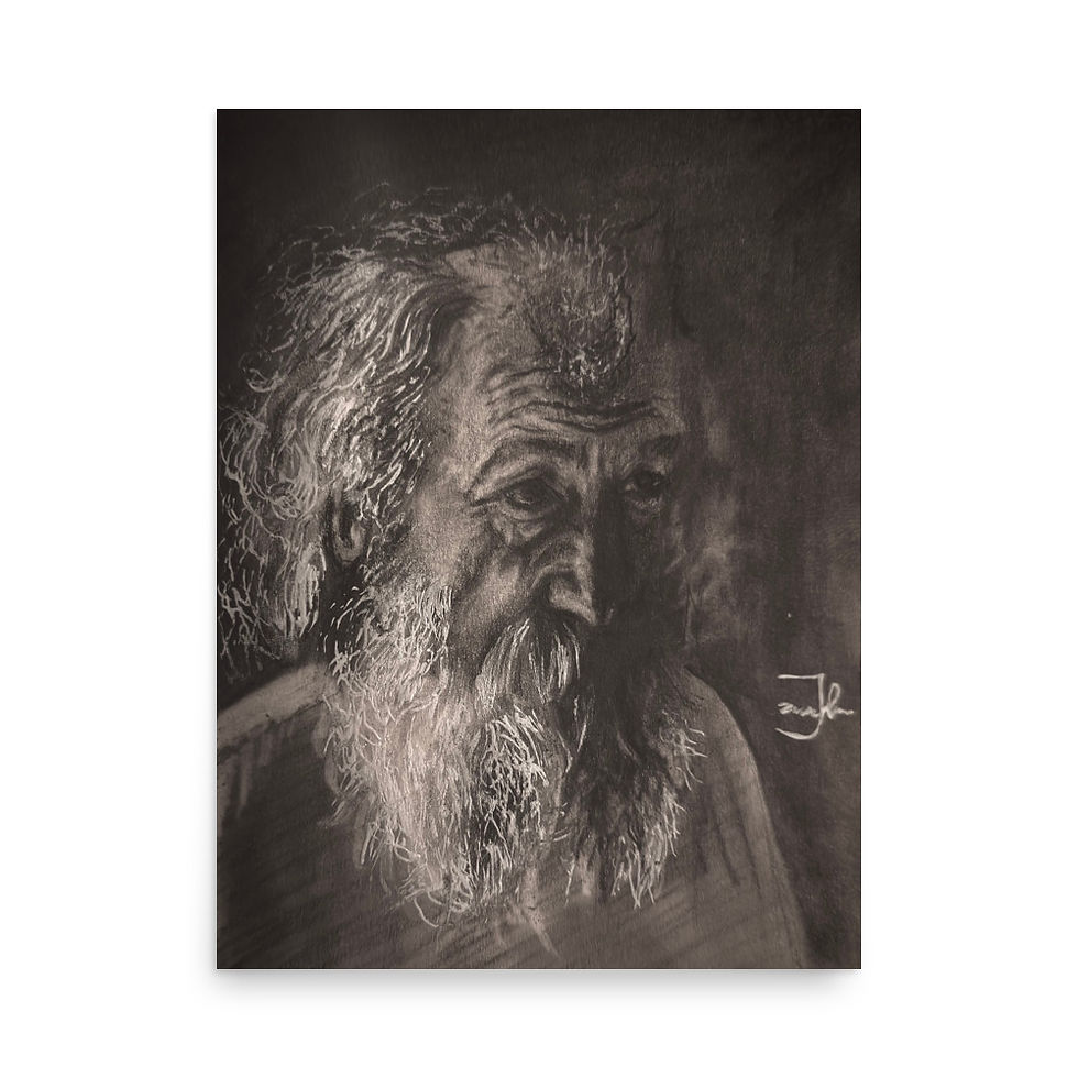 old man, pencil drawing, portrait, realism art, art, art print, fine art, modern art, matte print, Jake Zuurbier art