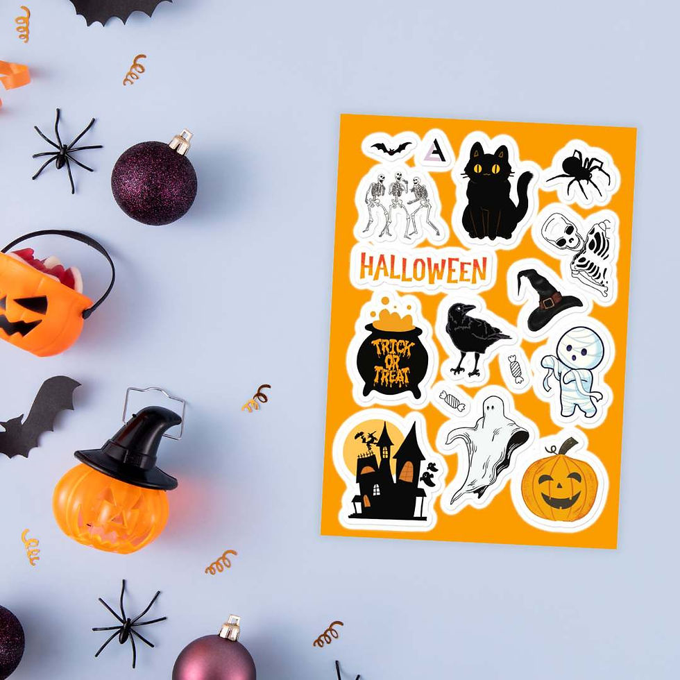 Thumbnail: Classic Halloween Sticker sheet
