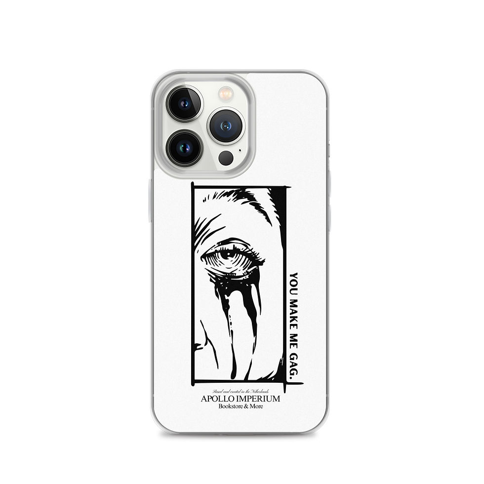 Thumbnail: you make me gag iPhone case, horny phone case, funny phone case, iPhone case, black and white, smut, book lover, iPhone 17