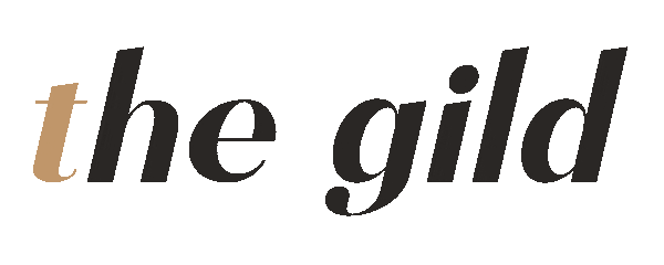 the gild text written out with black and gold