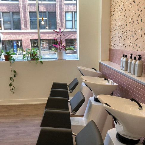 goldplaited lakeview salon hair washing station