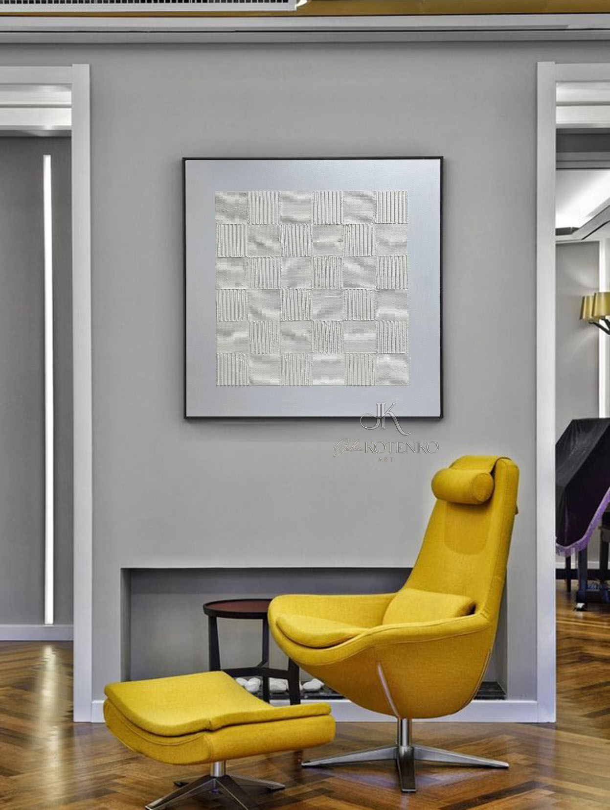 Textured Abstract Wall Art on Canvas by Yulia Kotenko