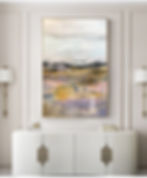 Large Painting on Canvas Abstract Landscape Oil Painting by Julia Kotenko