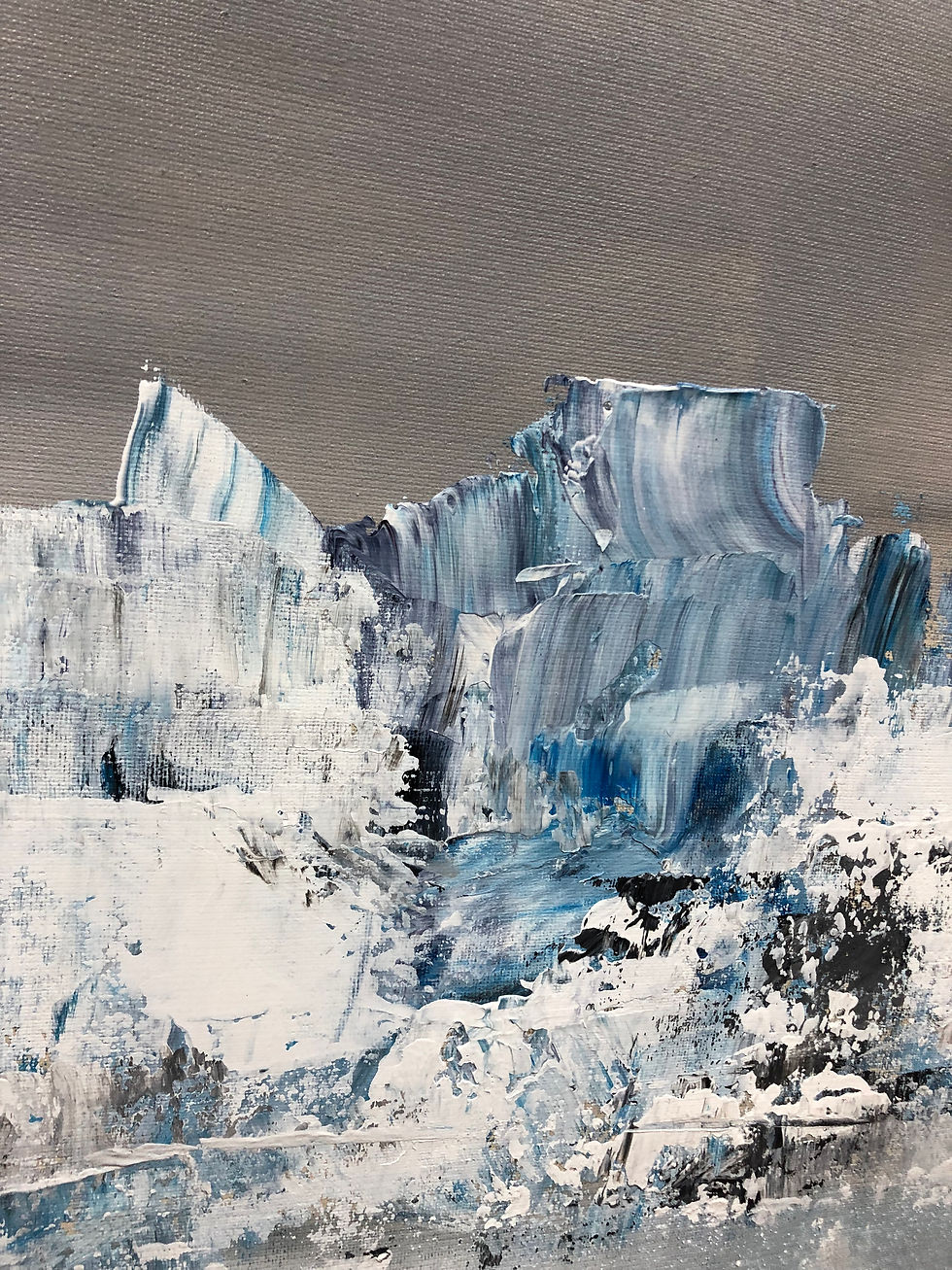 Thumbnail: Landscape Abstract Acrylic Painting, Textured Painting, Living Room Wall Art by Julia Kotenko