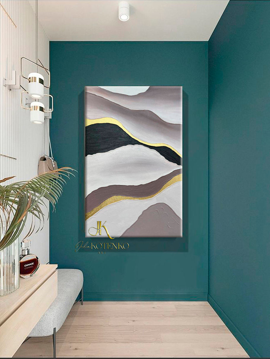 Thumbnail: Abstract Texture Wall Painting on Canvas by Julia Kotenko