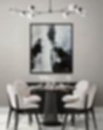 Extra Large Black White Abstract Painting on Canvas
