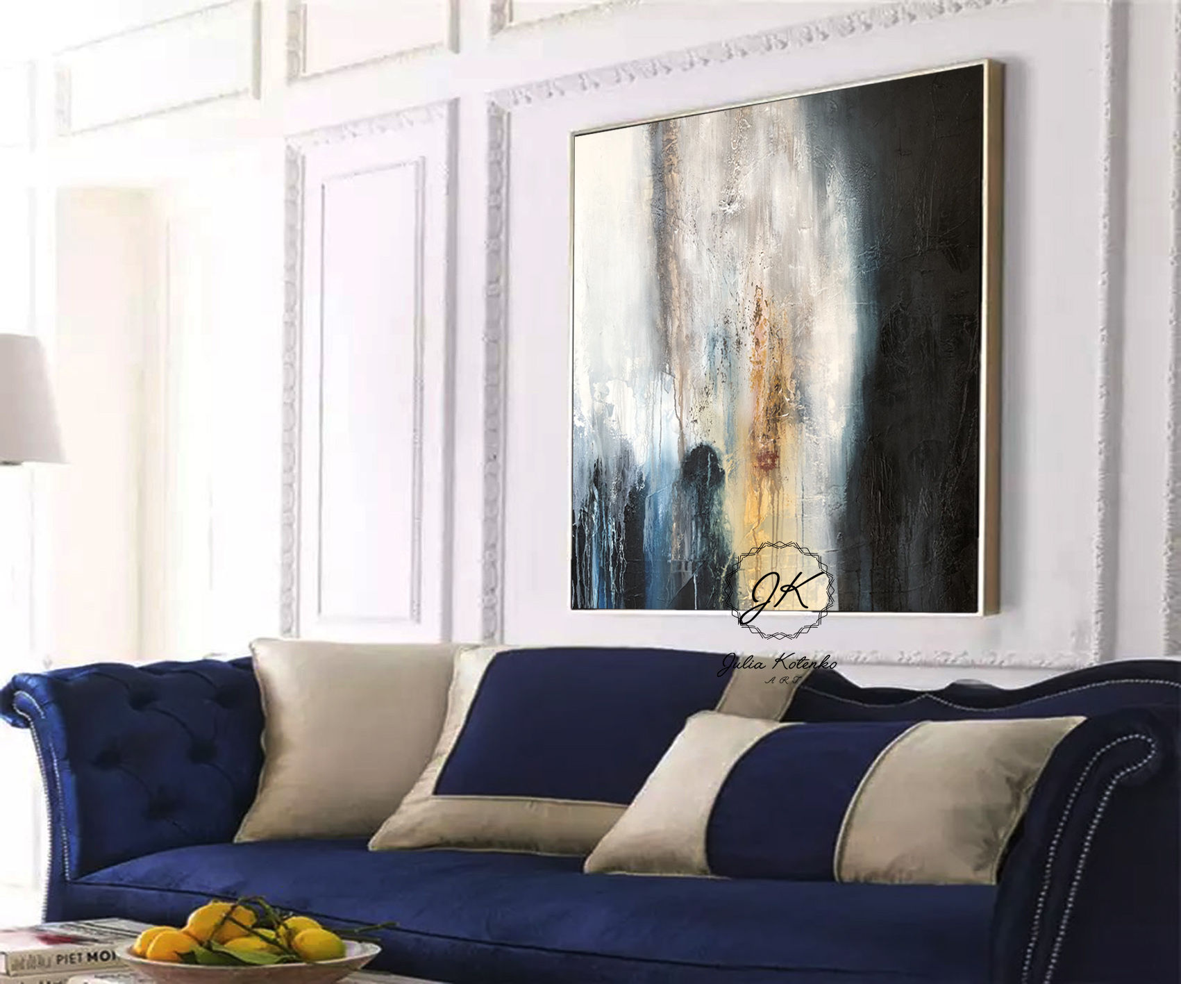 Original Abstract Oil Painting-Modern Decor|Textured Art Decor by Julia Kotenko