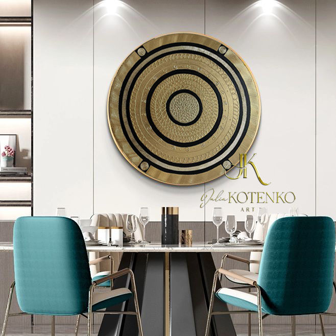 Thumbnail: round wall art for living room