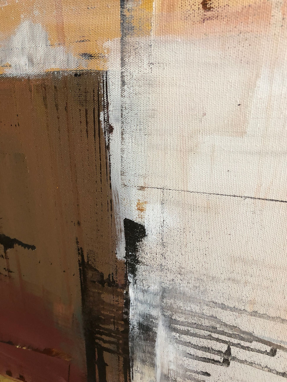 Thumbnail: Geometric Painting, Abstract Acrylic Painting on canvas by Julia Kotenko