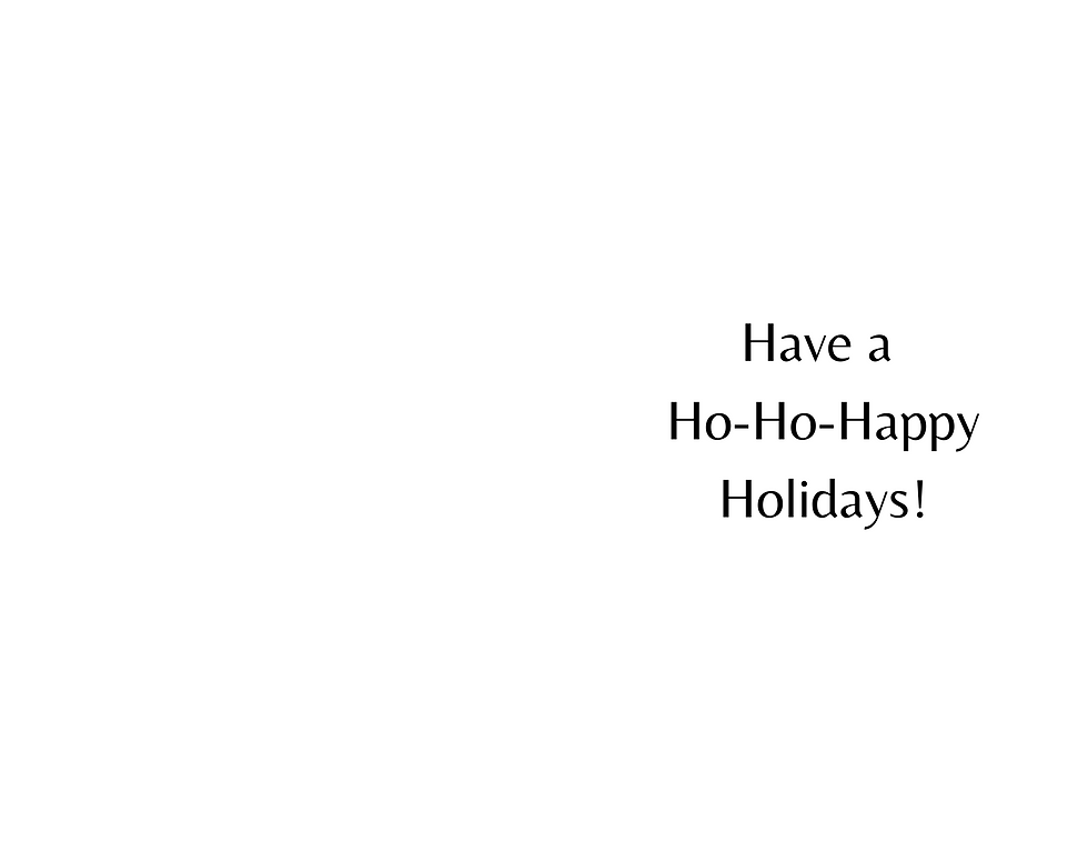 Miniature : Happy Ho-Ho-Holidays - Christmas card