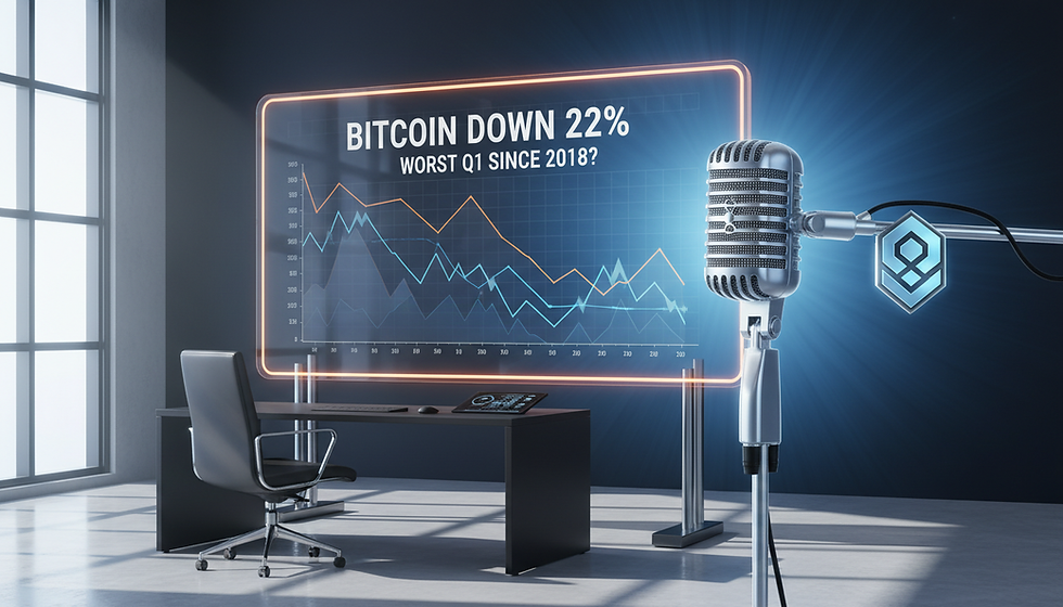 Bitcoin down 22%, could it be the worst Q1 since 2018?