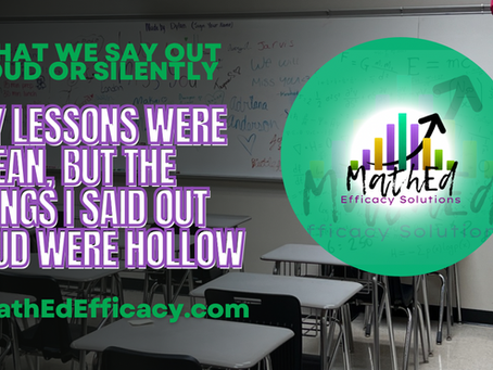 My Lessons Were Clean, But the Things I Said Out Loud Were Hollow