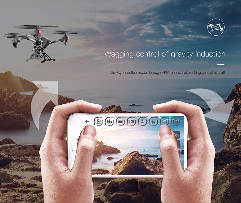 Thumbnail: Brushless motor 2.4G 4CH 6Axis Headless RC Quadcopter 720p WIFI camera
