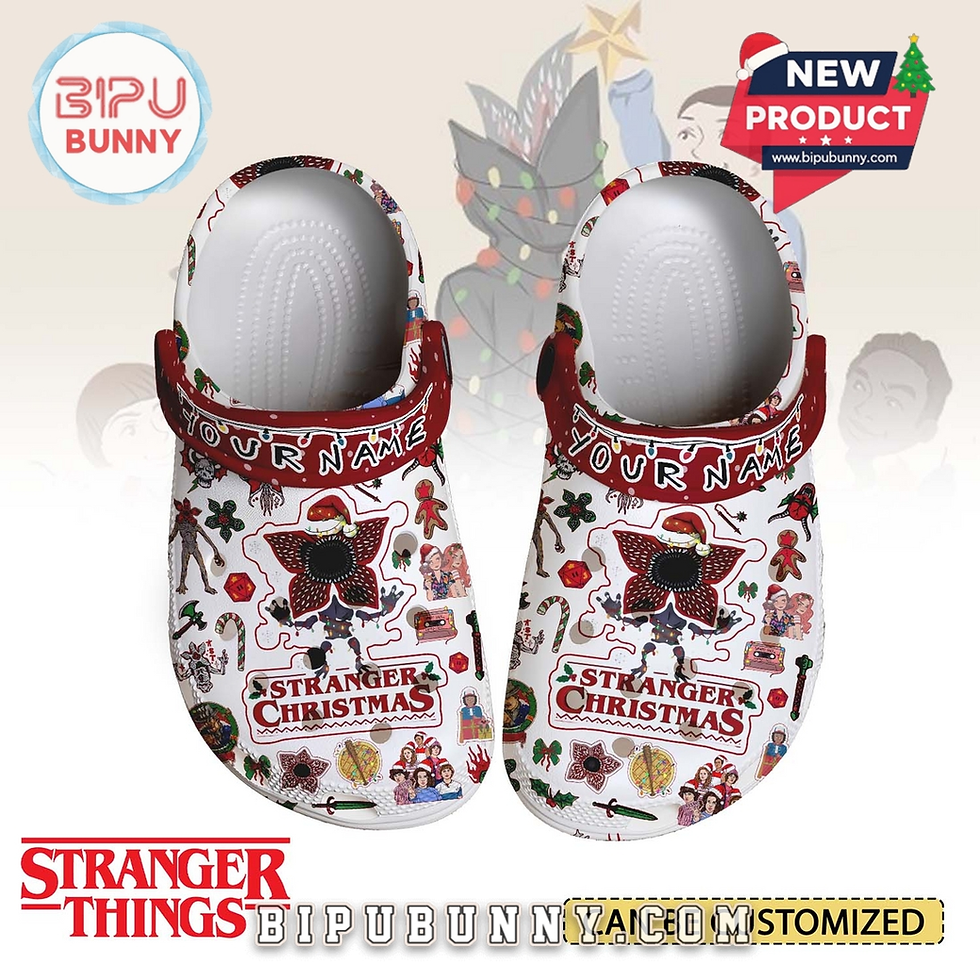 Stranger Things x Christmas Crocs Crocband Clogs Shoes