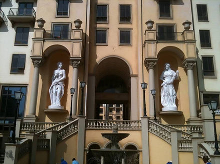 Architectual and landmark sculpture and scenic theming for Monte Casino by Herd Art Studio