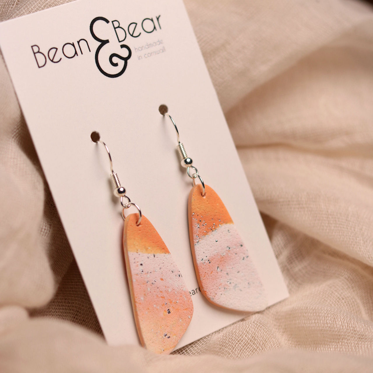Terracotta Slithers + Silver Hooks