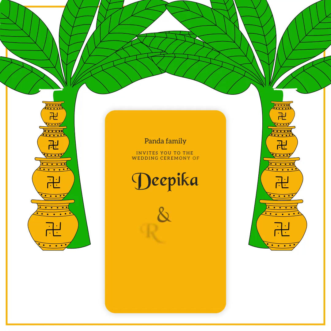 WEDDING INVITATION sqr format