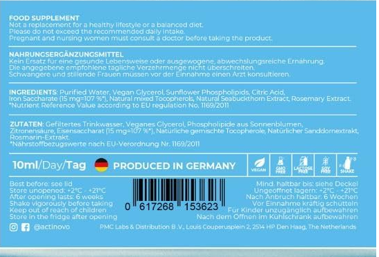 Thumbnail: ActiNovo Liposomal Iron suggested use