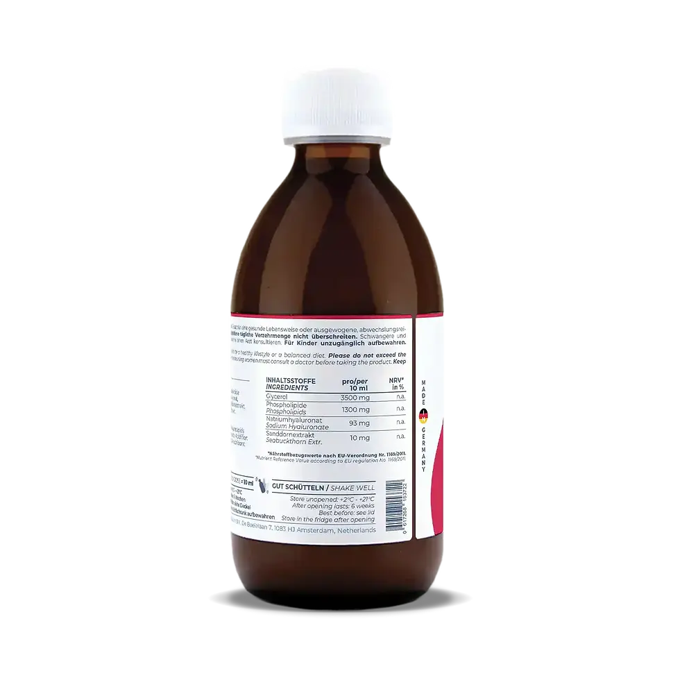 Actinovo Liposomal Hyaluronic Acid supplement facts