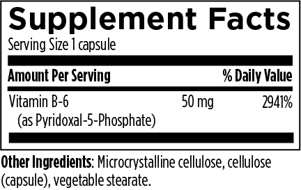 Designs for Health P-5-P supplement facts