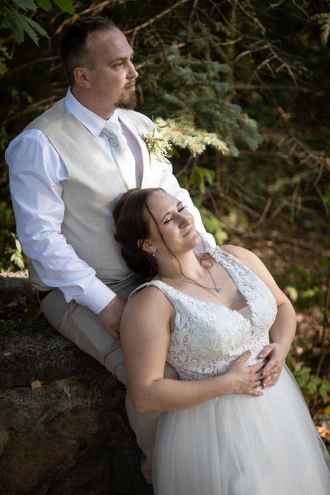 Svatební portrét novomenželů