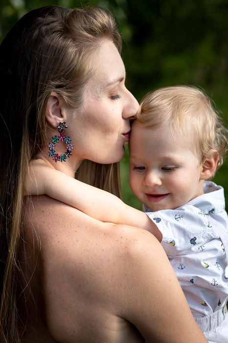 Portrét maminky a chlapečka