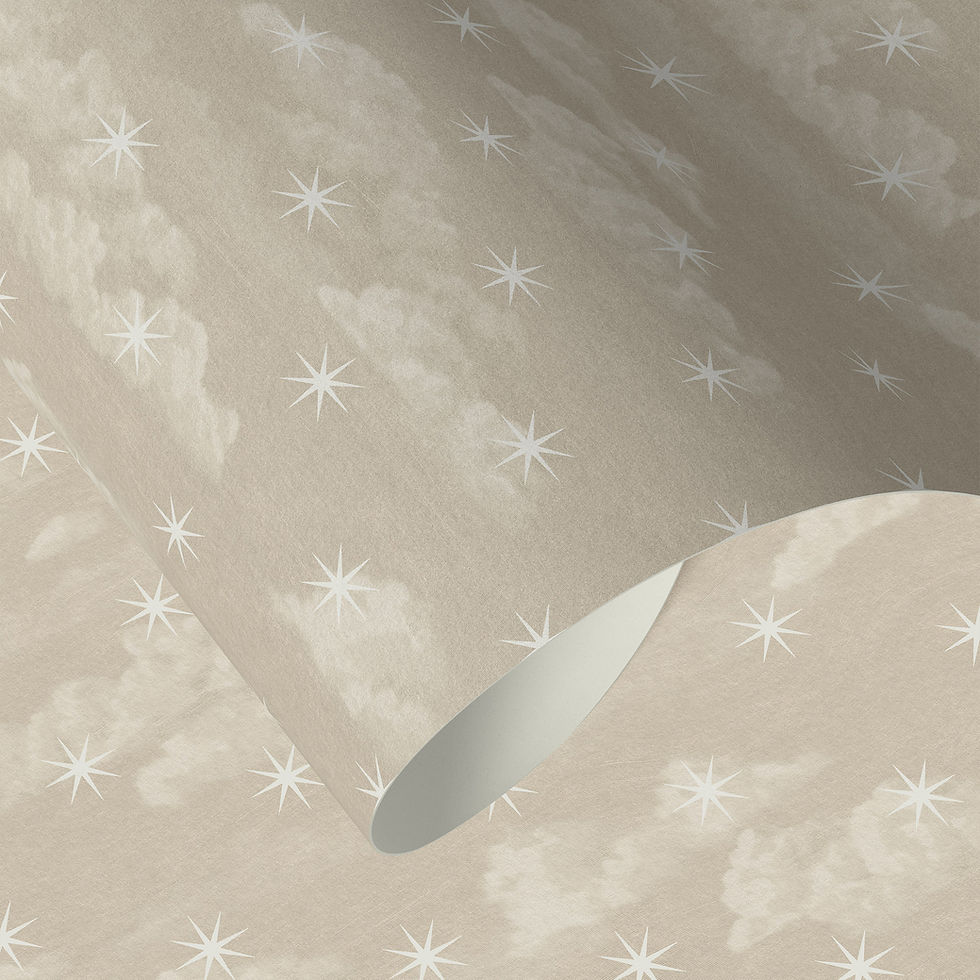 Miniaturbild: LOVEJanet Venetian Skies Wallpaper - Clouds & Star Repeat Wallpaper