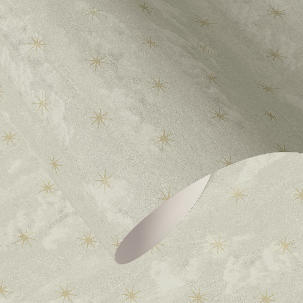 Miniaturebillede: LOVEJanet Venetian Skies Wallpaper - Clouds & Stars Repeat Design