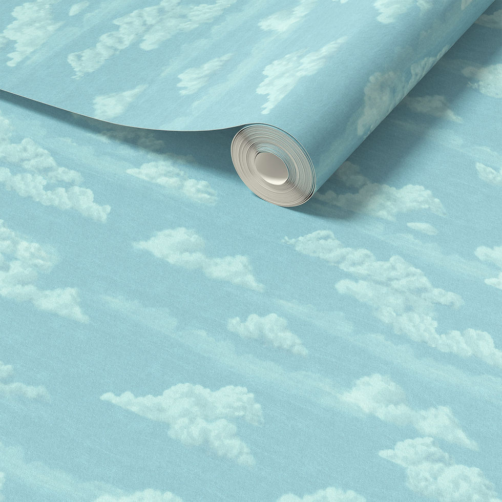 Thumbnail: LOVEJanet Floating Clouds Wallpaper - Blue Sky
