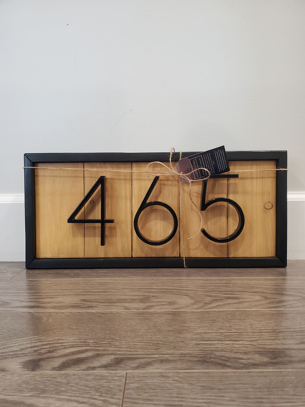Thumbnail: Address Number Sign (Framed) - THREE DIGITS [Stained]