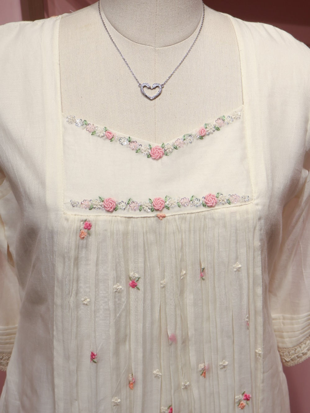 HN322 - Chanderi Top & dupatta 