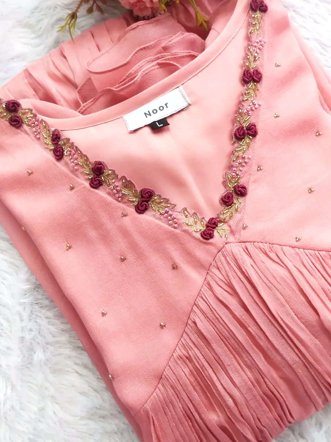 HN026 - Hand Worked Chinnon Top