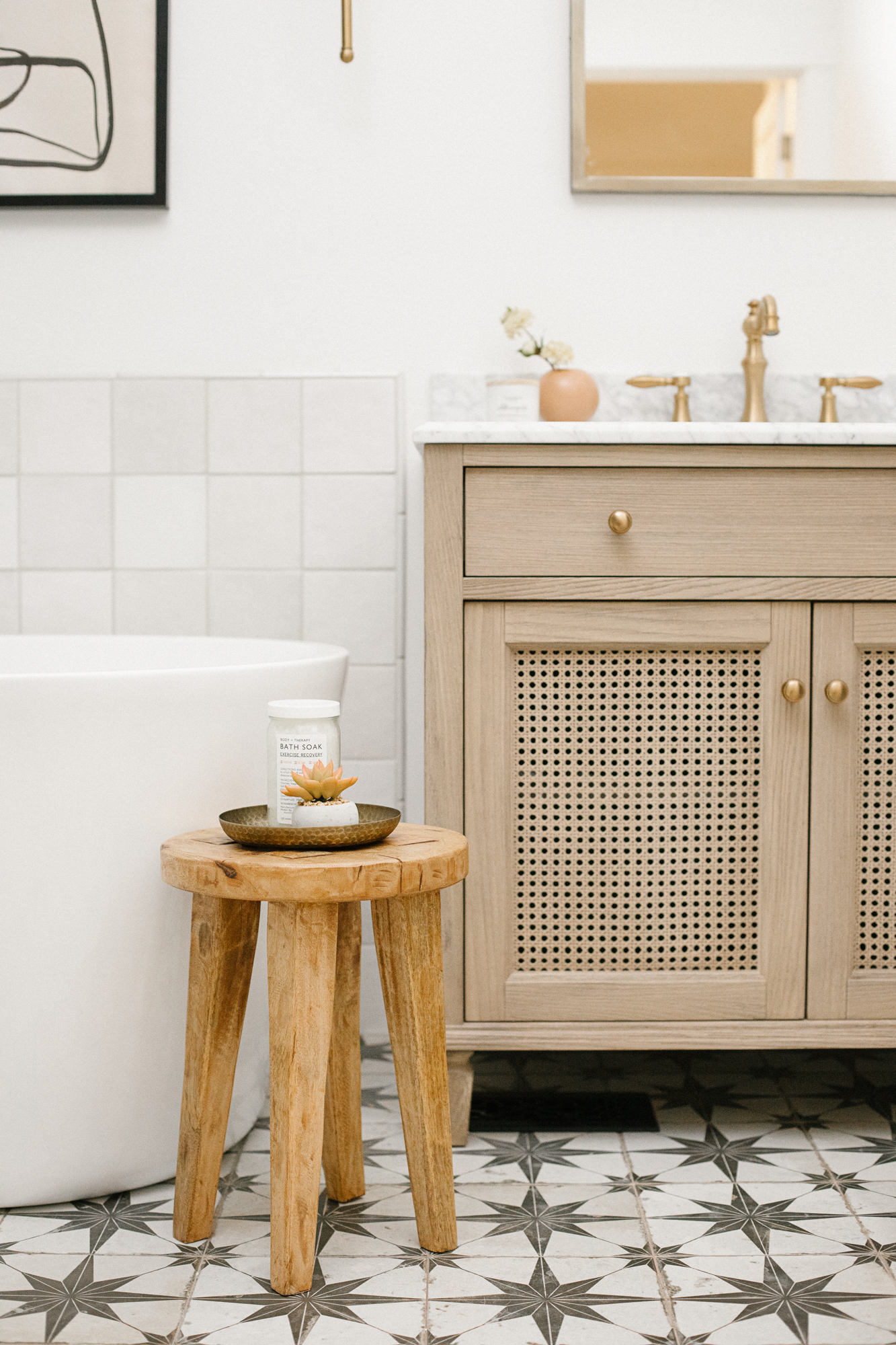 Tile Wainscot in Master Bathrooms — Hearth Homes Interiors