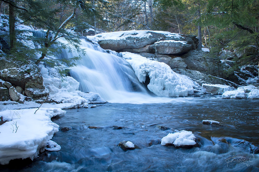 Lower Purgatory Falls in the Winter