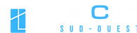 Logo ACC Sud-Ouest horizontal Sur fond noir