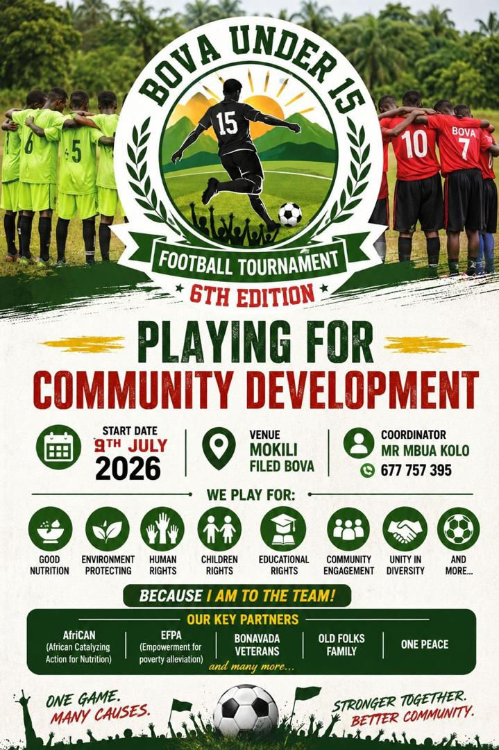 Bova U-15 football tourney 6th edition kickoff July 9th