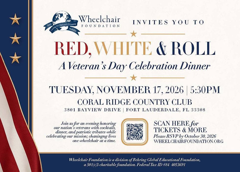 RED, WHITE & ROLL Veterans Dinner