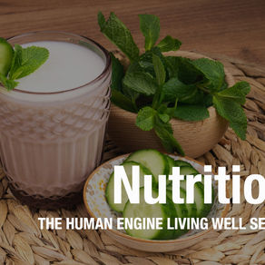 Kefir with cucumber and mint