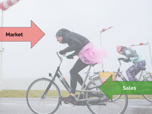 Cycling against wind - that's what it feels like to sell a product without product-market fit.