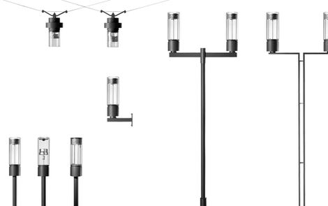 HESS Residenza, available as post top, catenary, light pole or wall mounted
