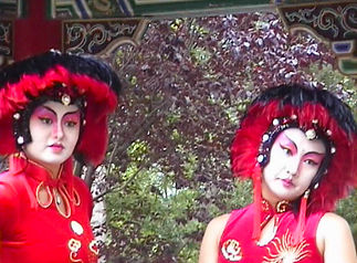 Asian red and black fashion