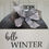Thumbnail: Hello winter door hanger,  winter wreath,  winter door hanger 