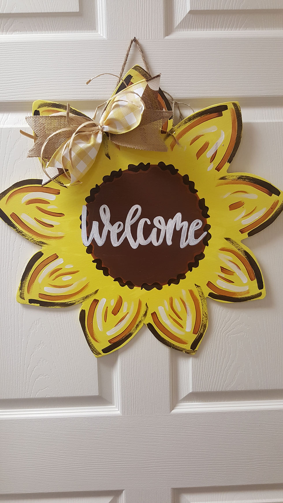 Thumbnail: Sunflower door hanger, summer door hanger, summer door,sunflower decor