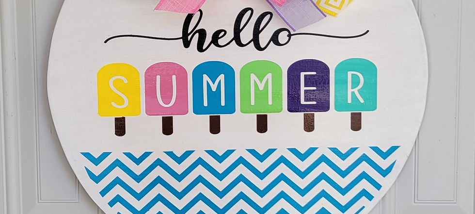Thumbnail: Hello Summer Wreath,  Hello Summer door,  Front door decor 